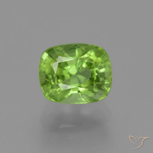 2.50ct Natürlicher Lebendiges grün Peridot, Kissen, VS