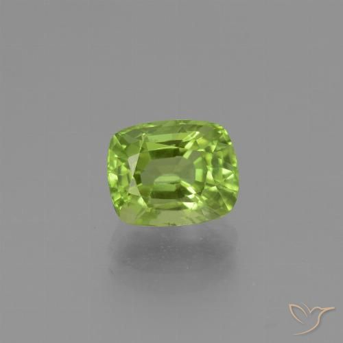 2.42ct Natürlicher Mittelgrün Peridot, Kissen, VS
