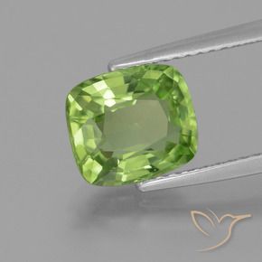 9,17 ctw natürlicher Mittelgrün Peridot, Kissen, VS