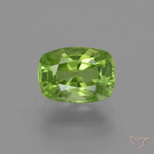 2.43ct Natürlicher Lebendiges grün Peridot, Kissen, VS