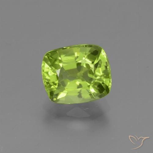 1.90ct Natürlicher Mittelgrün Peridot, Kissen, VVS-VS