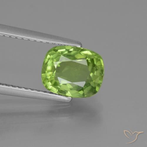 2.25ct Natürlicher Mittelgrün Peridot, Kissen, VS