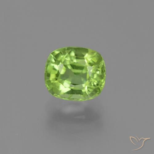 2.13ct Natürlicher Mittelgrün Peridot, Kissen, VS-SI