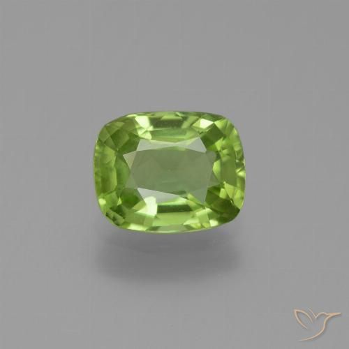 2.01ct Natürlicher Mittelgrün Peridot, Kissen, VS
