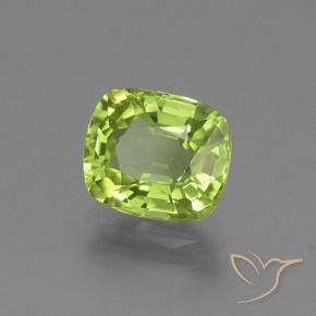 9,17 ctw natürlicher Leichtes lebendiges Grün Peridot, Kissen, VS-SI