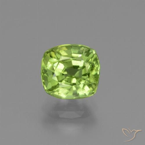 1.79ct Natürlicher Lebendiges grün Peridot, Kissen, VS