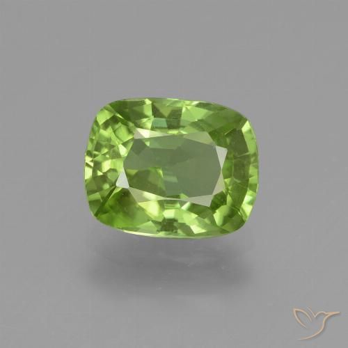 2.08ct Natürlicher gelblich-grün Peridot, Kissen, VS