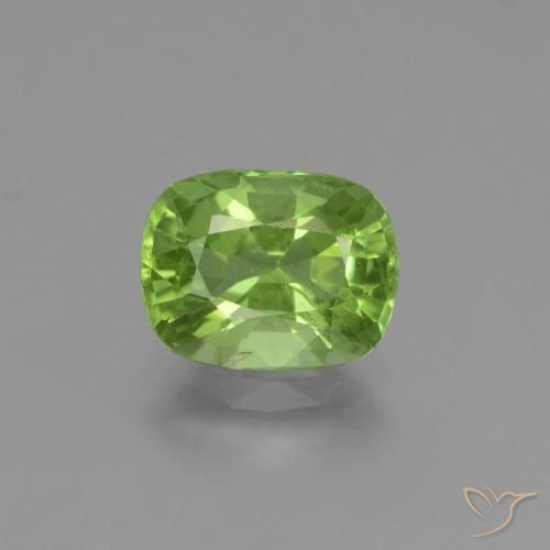 2.47ct Natürlicher Mittelgrün Peridot, Kissen, VS