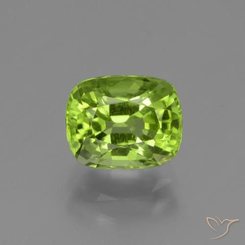 2.19ct Natürlicher Lebendiges grün Peridot, Kissen, VS