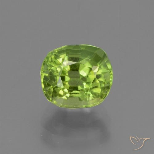 2.27ct Natürlicher Mittelgrün Peridot, Kissen, VS