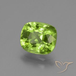 9,17 ctw natürlicher Mittelgrün Peridot, Kissen, VS