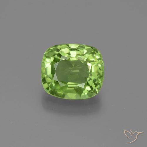 2.21ct Natürlicher Lebendiges grün Peridot, Kissen, VS