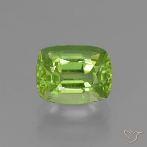 2.13ct Natürlicher Mittelgrün Peridot, Kissen, VS