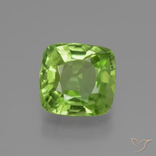2.12ct Natürlicher Lebendiges grün Peridot, Kissen, VS