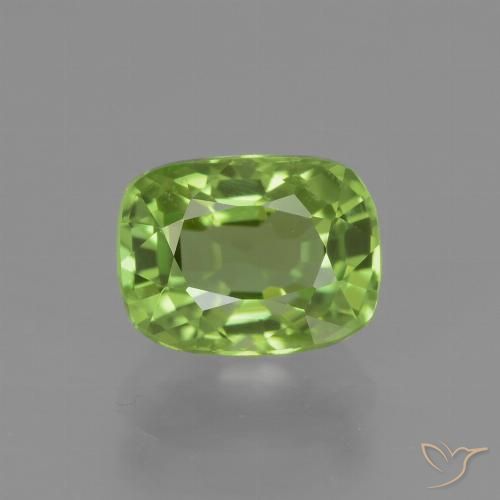 2.07ct Natürlicher Lebendiges grün Peridot, Kissen, VS