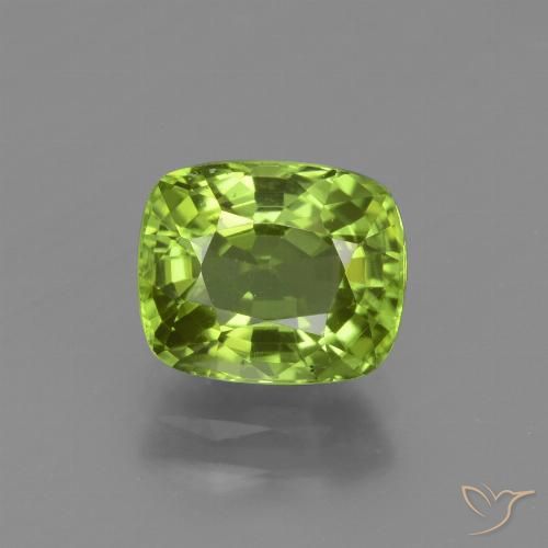 2.50ct Natürlicher Mittelgrün Peridot, Kissen, VVS-VS