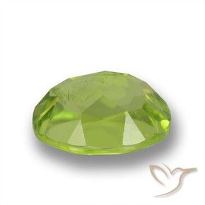 1,64 ctw natürlicher grüner Peridot, Oval Schliff, VS