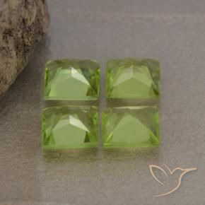 2.67 ct natürliche Lebendiges grün Peridot-Edelsteine, Quadrat, VS