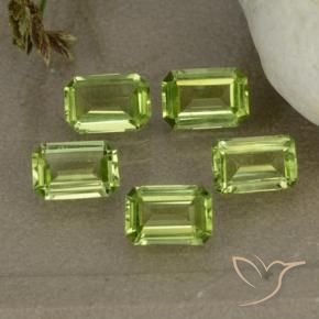 2.44 ct natürliche Lebendiges grün Peridot-Edelsteine, Oktagonschliff, VVS-VS