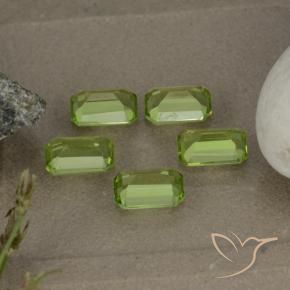 2.68 ct natürliche Mittelgrün Peridot-Edelsteine, Oktagonschliff, VVS-VS