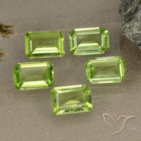 2.45 ct natürliche Lebendiges grün Peridot-Edelsteine, Oktagonschliff, VVS-VS