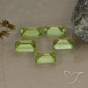 2.45 ct natürliche Lebendiges grün Peridot-Edelsteine, Oktagonschliff, VVS-VS