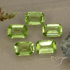 2.37 ct natürliche Mittelgrün Peridot-Edelsteine, Oktagonschliff, VVS-VS