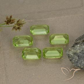 2.37 ct natürliche Mittelgrün Peridot-Edelsteine, Oktagonschliff, VVS-VS