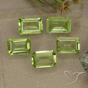 2.02 ct natürliche Leichtes lebendiges Grün Peridot-Edelsteine, Oktagonschliff, VVS-VS