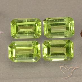 2.39 ct natürliche Mittelgrün Peridot-Edelsteine, Oktagonschliff, VVS-VS