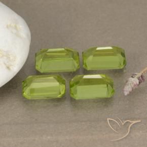 2.56 ct natürliche Mittelgrün Peridot-Edelsteine, Oktagonschliff, VVS-VS