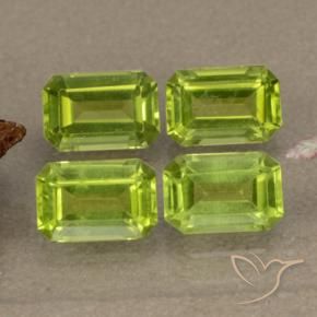 2.54 ct natürliche Lebendiges grün Peridot-Edelsteine, Oktagonschliff, VVS-VS