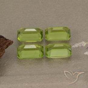 2.54 ct natürliche Lebendiges grün Peridot-Edelsteine, Oktagonschliff, VVS-VS