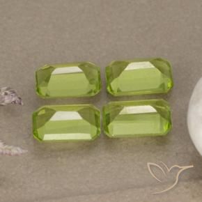 2.26 ct natürliche Mittelgrün Peridot-Edelsteine, Oktagonschliff, VVS-VS