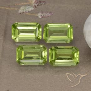 2.02 ct natürliche Mittelgrün Peridot-Edelsteine, Oktagonschliff, VVS-VS