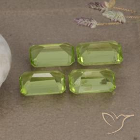 2.02 ct natürliche Mittelgrün Peridot-Edelsteine, Oktagonschliff, VVS-VS