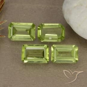 1.89 ct natürliche Mittelgrün Peridot-Edelsteine, Oktagonschliff, VVS-VS