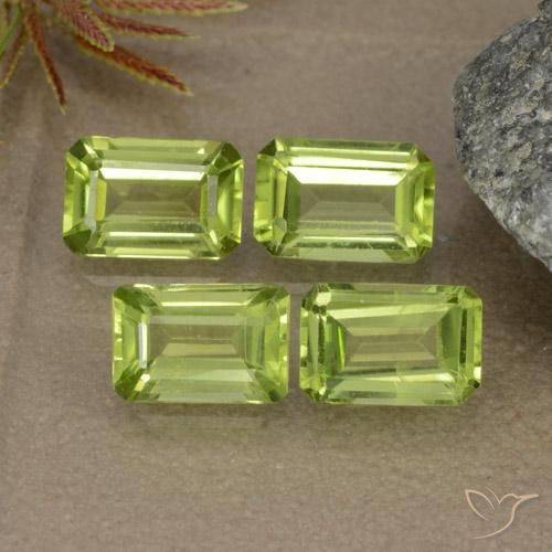 2.56 ct natürliche Lebendiges grün Peridot-Edelsteine, Oktagonschliff, VVS-VS