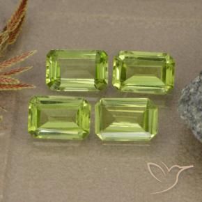 2.43 ct natürliche Lebendiges grün Peridot-Edelsteine, Oktagonschliff, VVS-VS