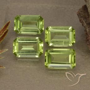 2.03 ct natürliche Lebendiges grün Peridot-Edelsteine, Oktagonschliff, VVS-VS