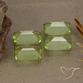 2.03 ct natürliche Lebendiges grün Peridot-Edelsteine, Oktagonschliff, VVS-VS