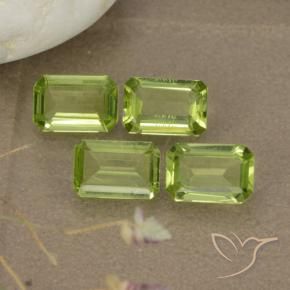 1.98 ct natürliche Mittelgrün Peridot-Edelsteine, Oktagonschliff, VVS-VS