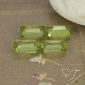 1.98 ct natürliche Mittelgrün Peridot-Edelsteine, Oktagonschliff, VVS-VS