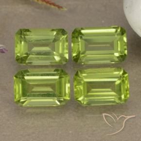 2.29 ct natürliche Mittelgrün Peridot-Edelsteine, Oktagonschliff, VVS-VS