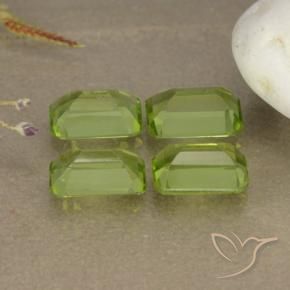 2.29 ct natürliche Mittelgrün Peridot-Edelsteine, Oktagonschliff, VVS-VS