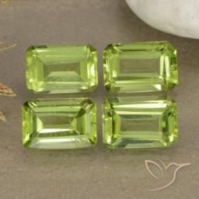 2.58 ct natürliche Lebendiges grün Peridot-Edelsteine, Oktagonschliff, VVS-VS