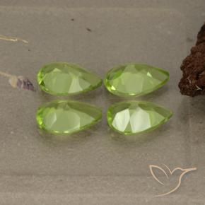 2.70 ct natürliche Lebendiges grün Peridot-Edelsteine, Birnenform, VVS-VS