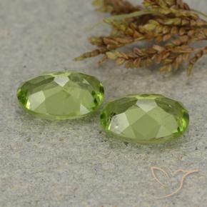 2.35 ct natürliche Mittelgrün Peridot-Edelsteine, Oval, VS