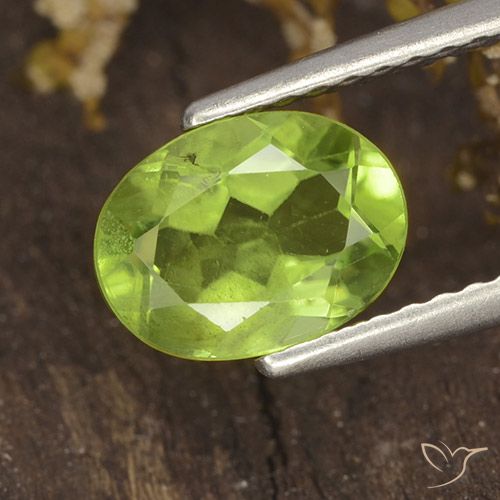 1.38ct Natürlicher Mittelgrün Peridot, Oval, VS