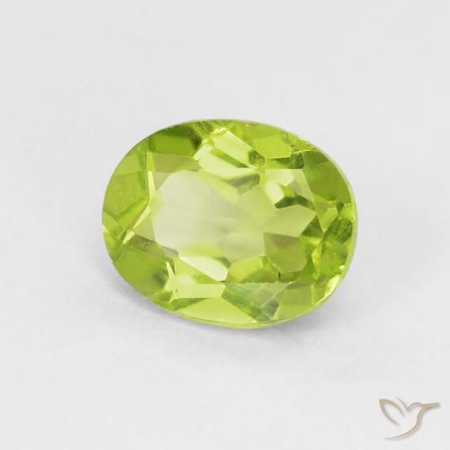 9,17 ctw natürlicher Leichtes lebendiges Grün Peridot, Oval, VS